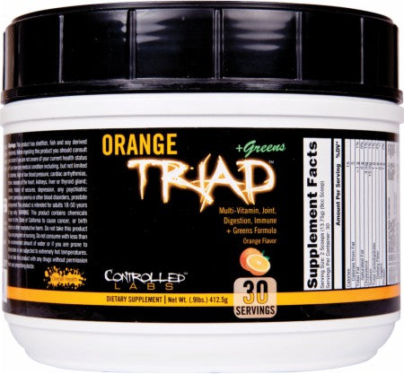 Orange Triad + Greens, Orange - 408 grams