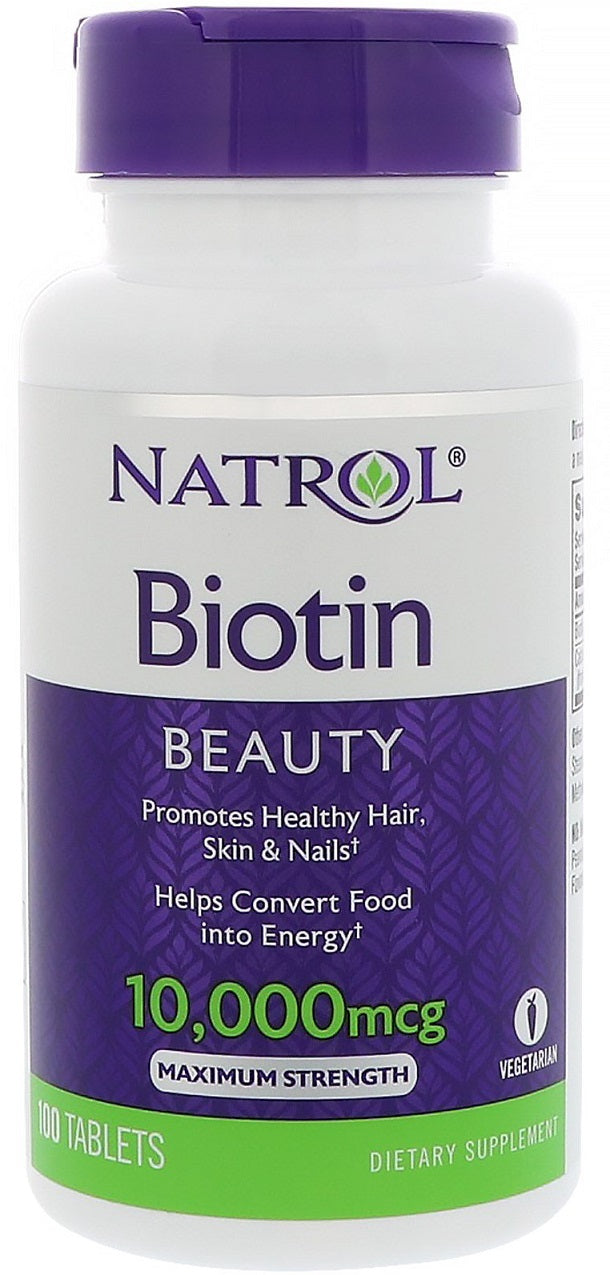 Biotin, 10 000mcg - 100 tablets