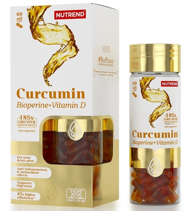Curcumin + Bioperine + Vitamin D - 60 caps