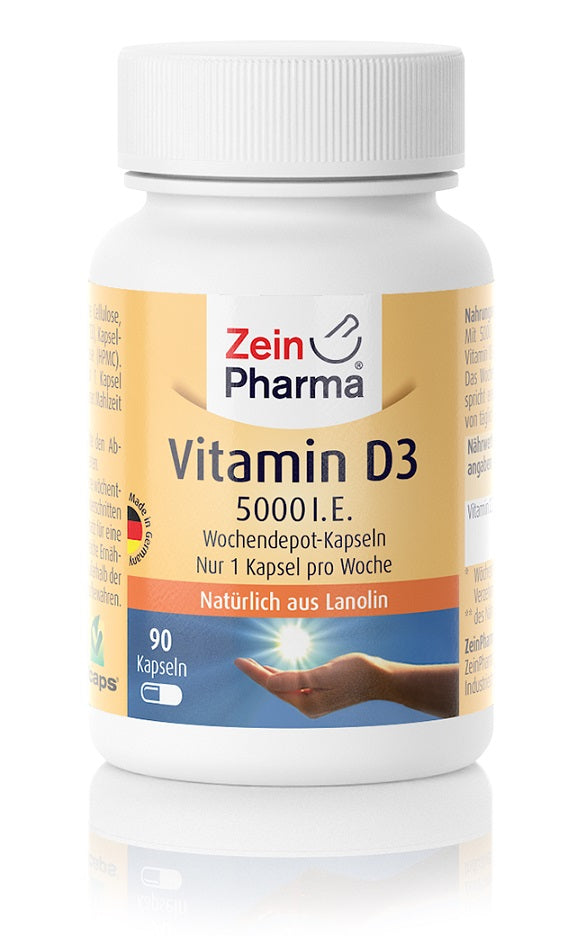 Vitamin D3, 5000 IU - 90 caplets