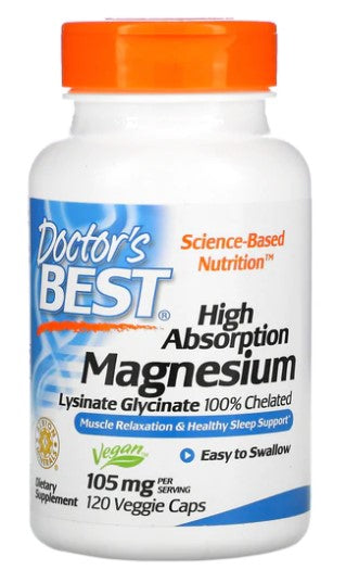 High absorption magnesium, 105mg - 120 vcaps