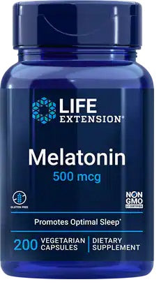 Melatonin, 500mcg - 200 vcaps