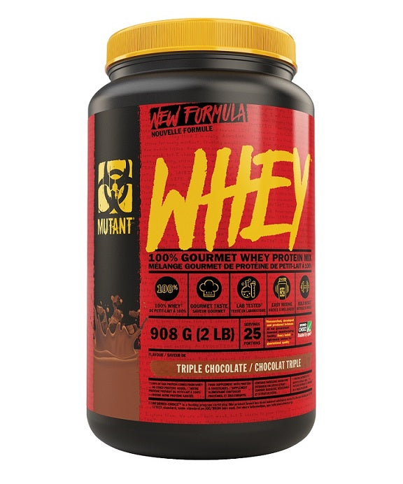 Mutant Whey, Triple Chocolate - 908 grams