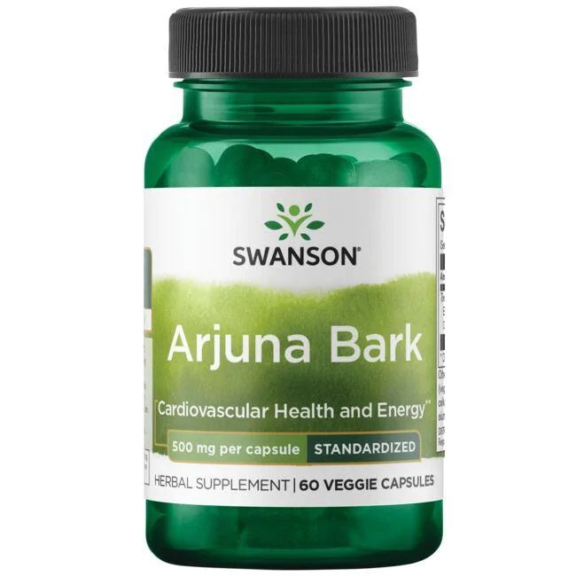 Arjuna Bark, 500mg - 60 capsules