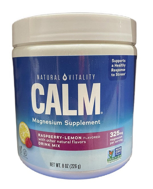 Natural Calm, Raspberry Lemon - 226 grams