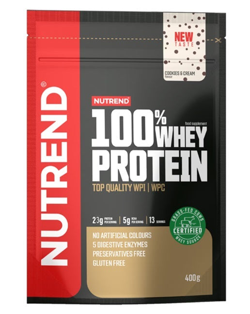 100% Whey Protein, Cookies & Cream - 400 grams