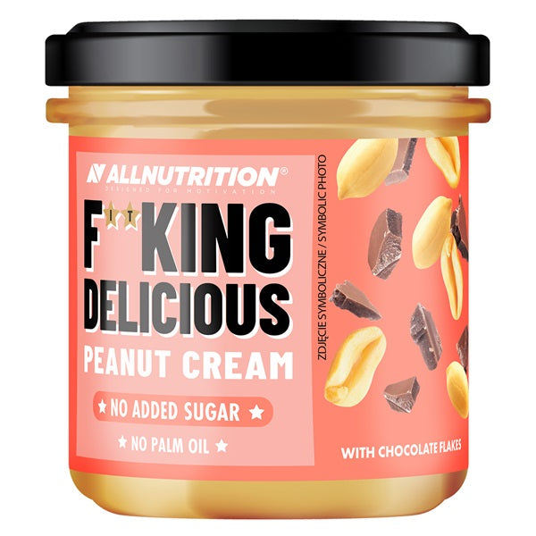 Fitking Delicious Peanut Cream with Chocolate Flakes - 350 grams
