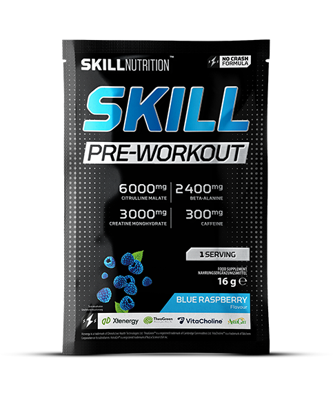 Skill Pre-Workout, Blue Raspberry - 16 grams (1 serving)