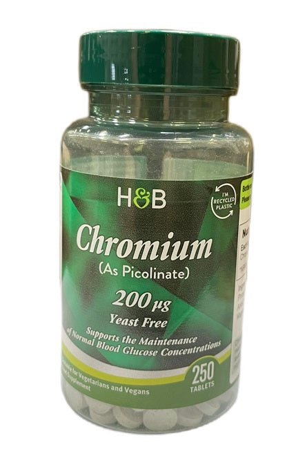 Chromium Picolinate, 200mcg (EAN ) - 250 tablets