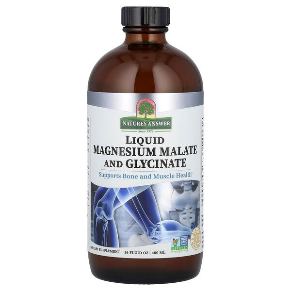 Liquid Magnesium Malate and Glycinate - 480 ml.