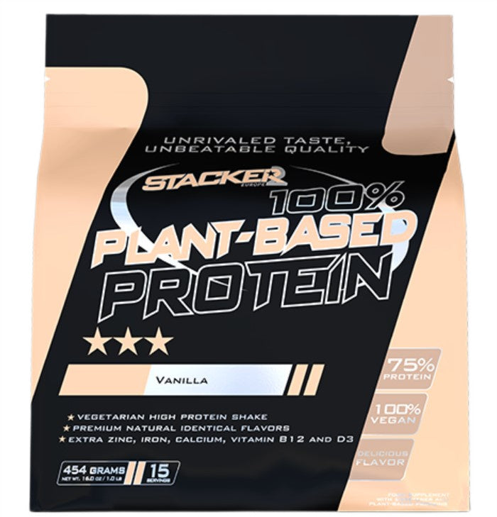 100% Plant Based Protein, Vanilla - 454 grams