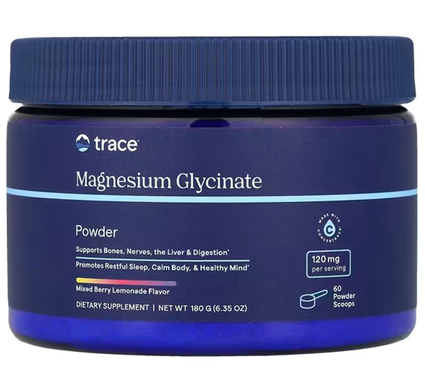 Magnesium Glycinate Powder, Mixed Berry Lemonade - 180 grams
