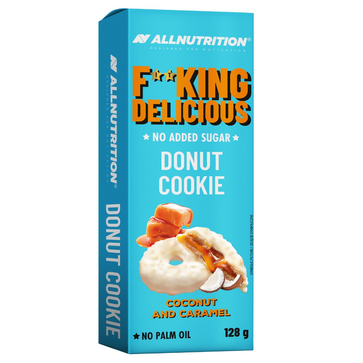 Fitking Delicious Donut Cookie, Coconut and Caramel - 128 grams