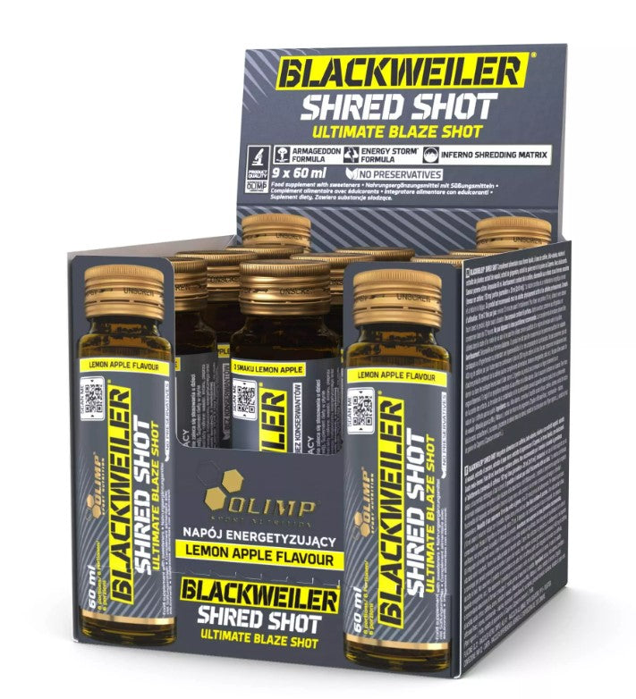 Blackweiler Shred Shot, Lemon Apple - 9 x 60 ml.