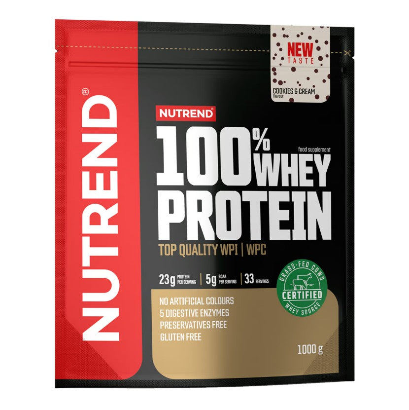 100% Whey Protein, Cookies & Cream - 1000 grams