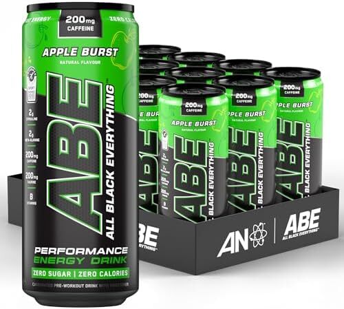 ABE Energy + Performance Cans, Apple Burst - 12 x 330 ml.