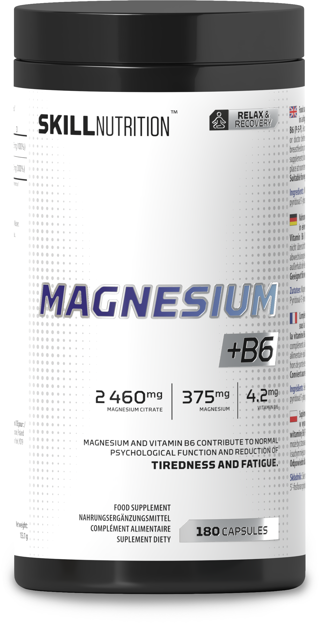 Magnesium + B6 - 180 caps