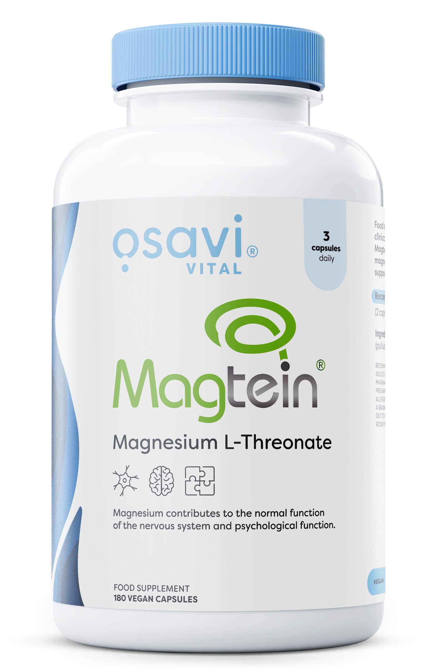 Magtein, Magnesium L-threonate - 180 vegan caps