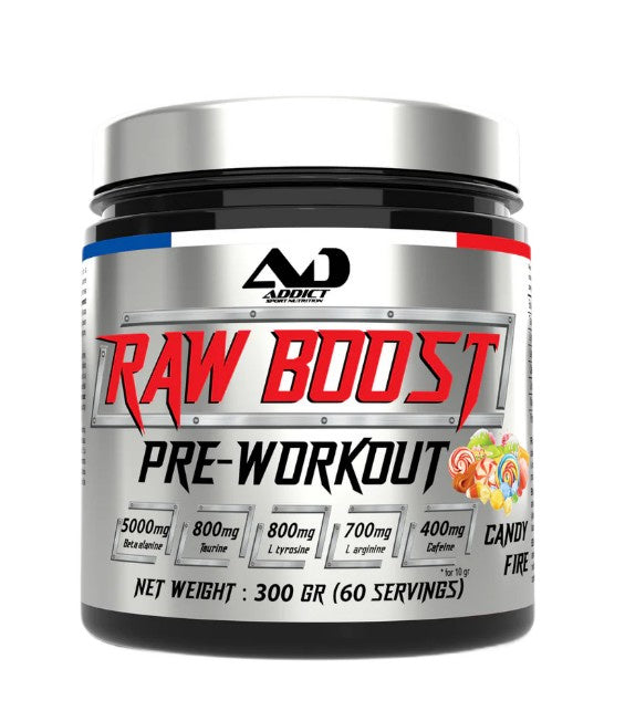 Raw Boost Pre-Workout, Candy Fire - 300 grams