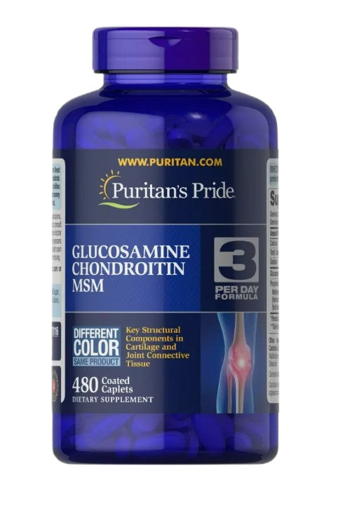 Glucosamine Chondroitin MSM - 480 coated caplets