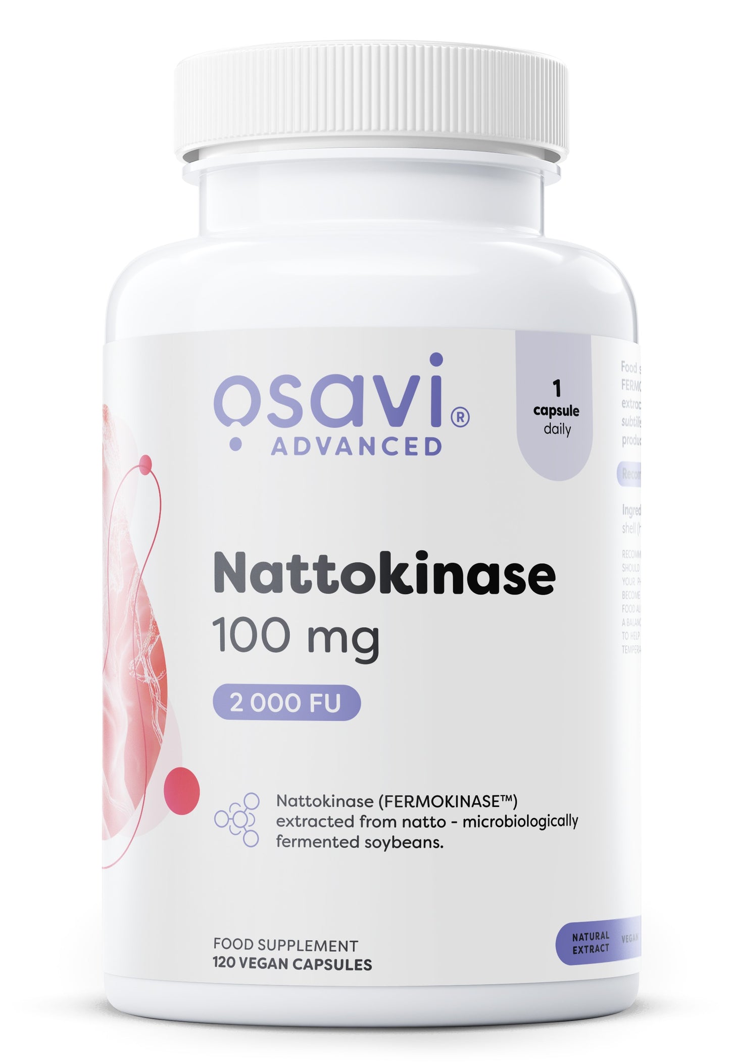 Nattokinase, 100 mg - 120 vegan caps