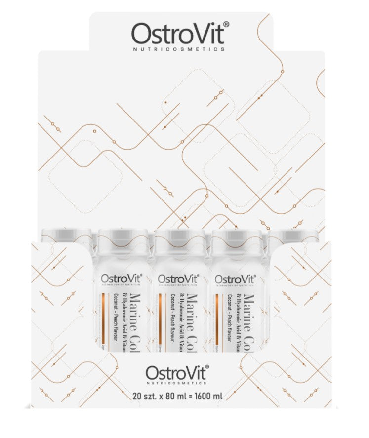 Marine Collagen Shot, Coconut-Peach - 20 x 80 ml.