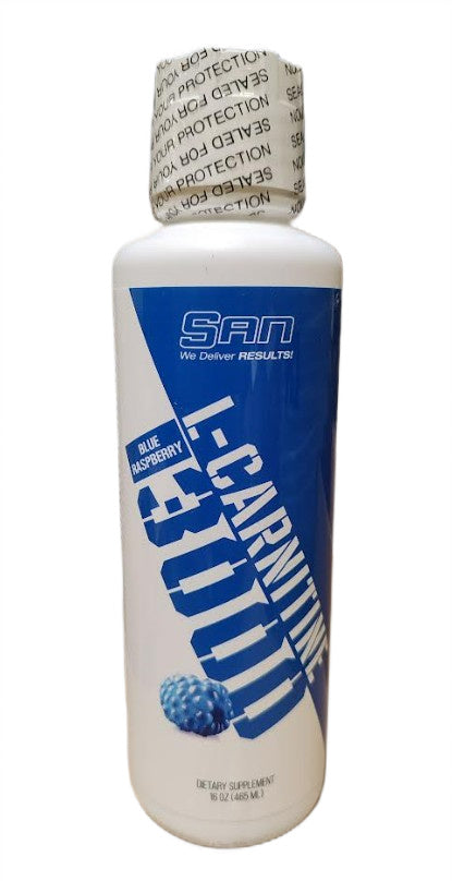 L-Carnitine 3000, Blue Raspberry - 465 ml.