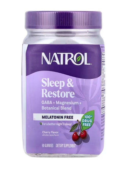 Sleep & Restore Melatonin Free, Cherry - 60 gummies