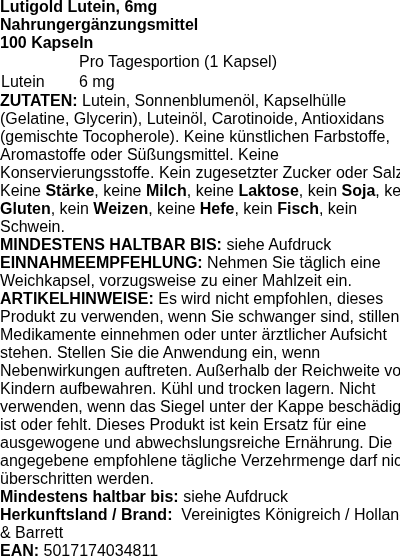 Produktetikett