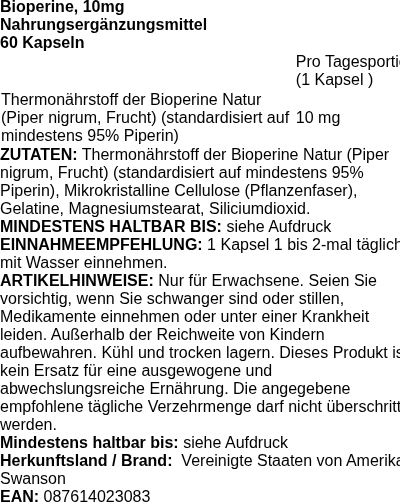 Produktetikett