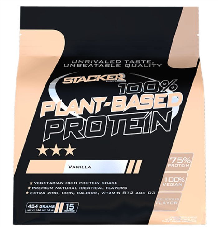 100% Plant Based Protein, Vanilla - 454 grams - VitaeSupps