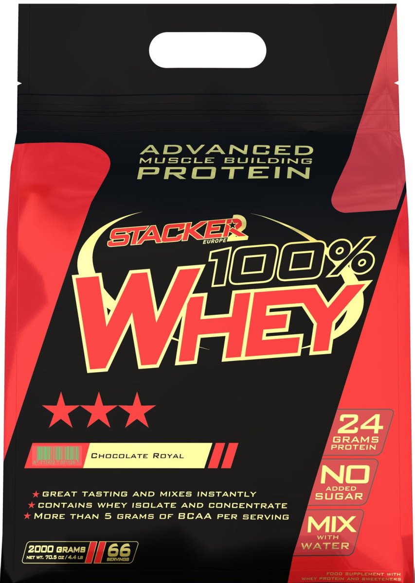 100% Whey, Chocolate - 2000 grams - VitaeSupps