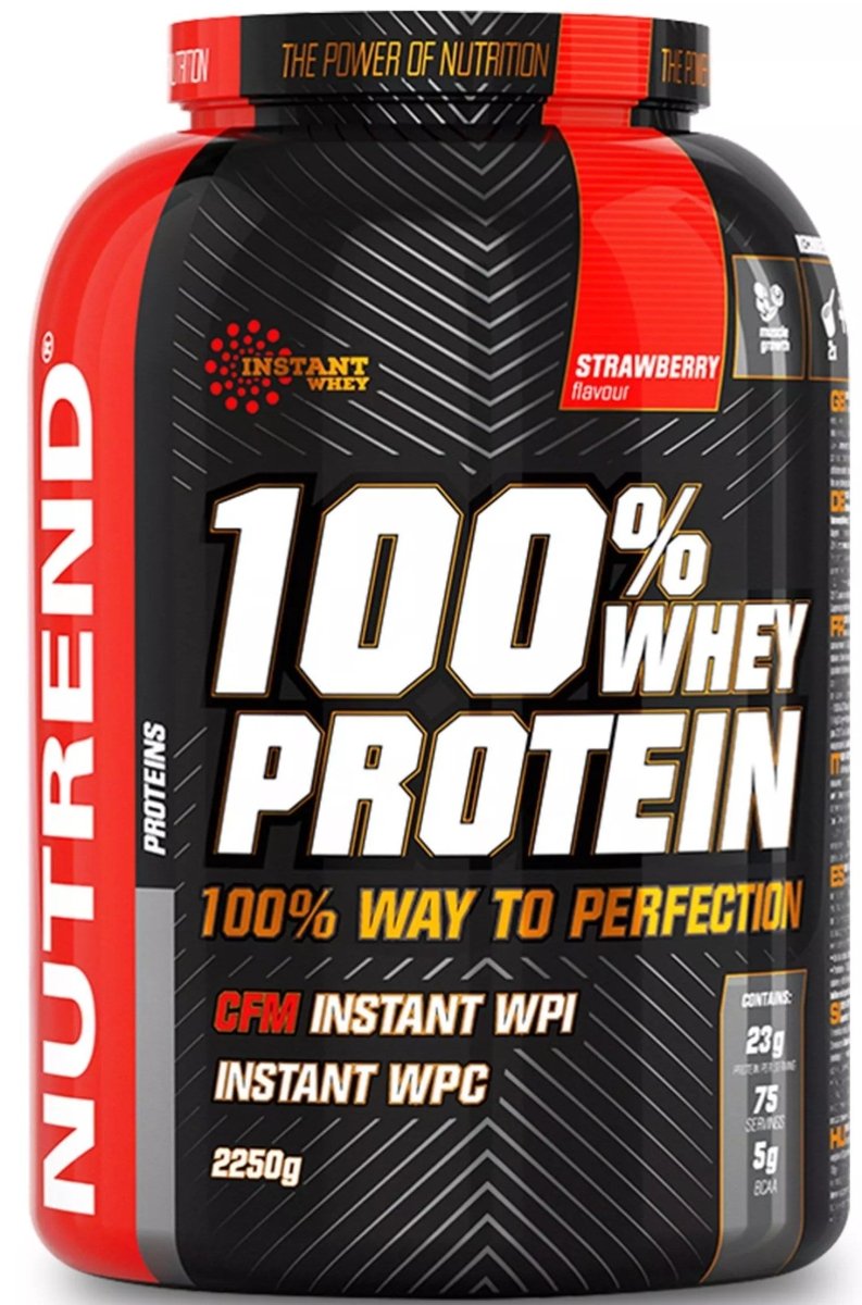 100% Whey Protein, Strawberry - 2250 grams - VitaeSupps