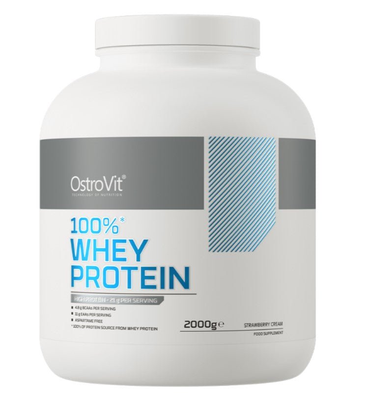 100% Whey Protein, Strawberry Cream - 2000 grams - VitaeSupps