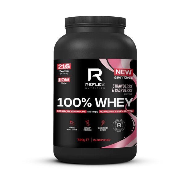 100% Whey, Strawberry & Raspberry - 720 grams - VitaeSupps