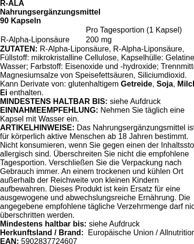 Produktetikett