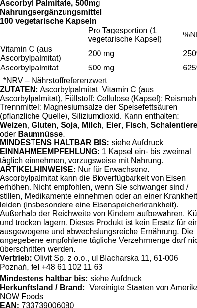 Produktetikett