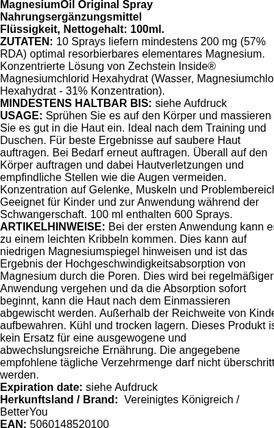 Produktetikett