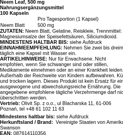 Produktetikett