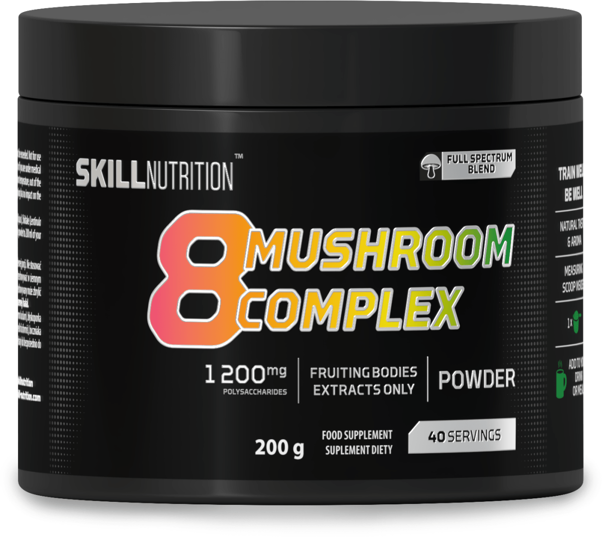 8 Mushroom Complex - 200 grams - VitaeSupps