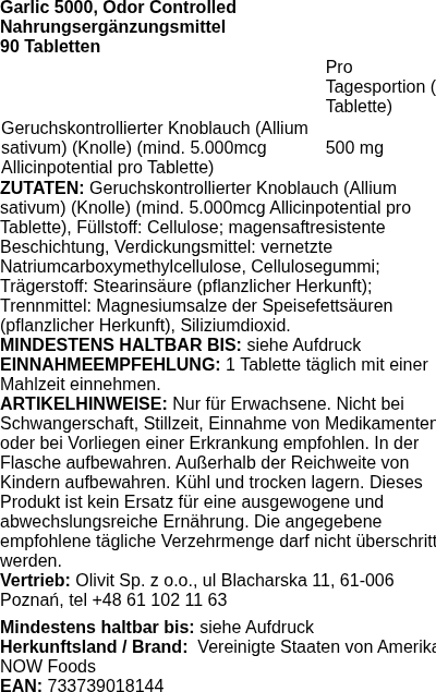 Produktetikett
