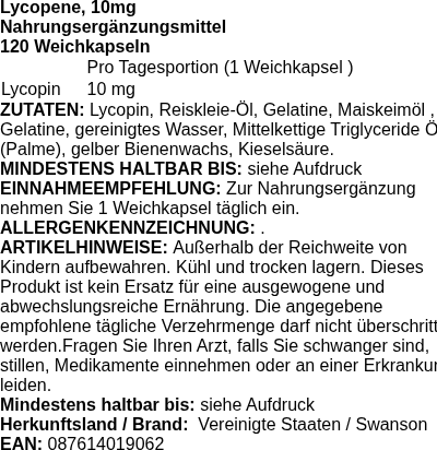 Produktetikett