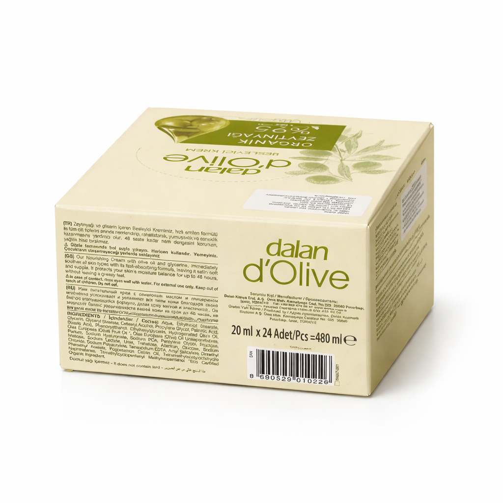 Box of dalan d'Olive products on a white background