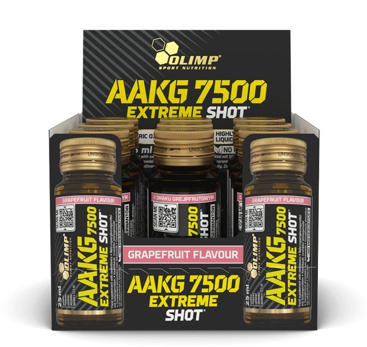 AAKG 7500 Extreme Shot, Grapefruit - 9 x 25 ml. - VitaeSupps