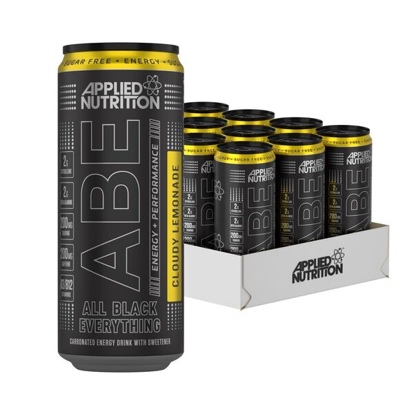 ABE Energy + Performance Cans, Cloudy Lemonade - 12 x 330 ml. - VitaeSupps