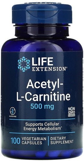 Acetyl - L - Carnitine, 500mg - 100 vcaps - VitaeSupps
