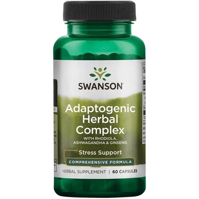 Adaptogenic Herbal Complex with Rhodiola, Ashwagandha & Ginseng - 60 caps - VitaeSupps