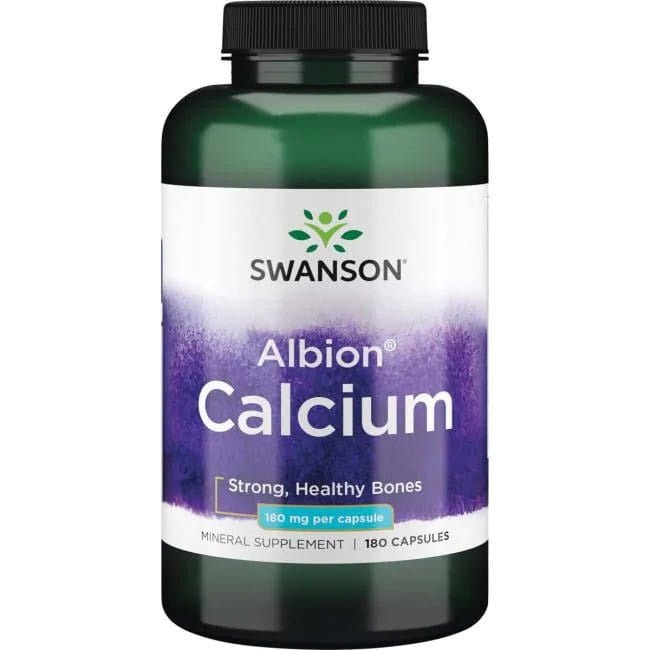 Albion Calcium, 180mg - 180 caps - VitaeSupps