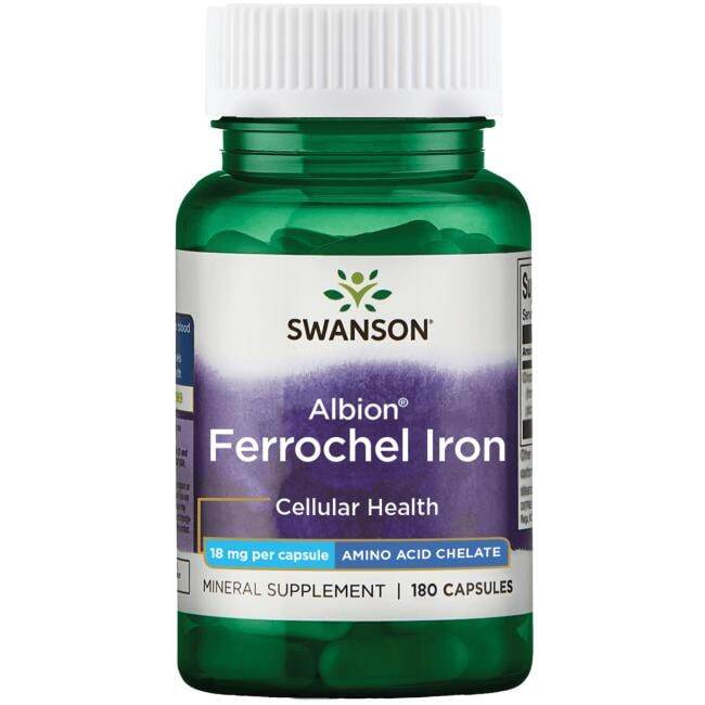 Albion Ferrochel Iron ( Eisen ) , 18mg - 180 caps - VitaeSupps