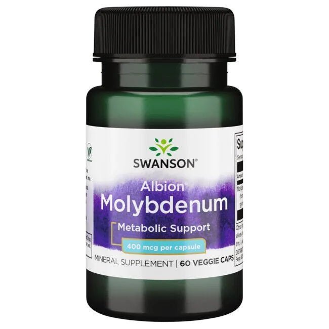 Albion Molybdenum, 400mcg - 60 vcaps - VitaeSupps